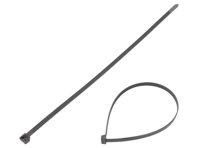 Kabelbinder; L: 370mm; W: 7,6mm; polyamide; 550N; zwart; UL94V-2 Kabelbinder; L: 370mm; W: 7,6mm; polyamide; 550N; zwart; UL94V-2